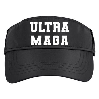 Ultra MAGA Varsity College Font Logo Adult Drive Performance Visor