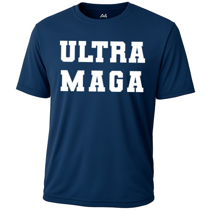 Ultra MAGA Varsity College Font Logo Cooling Performance Crew T-Shirt