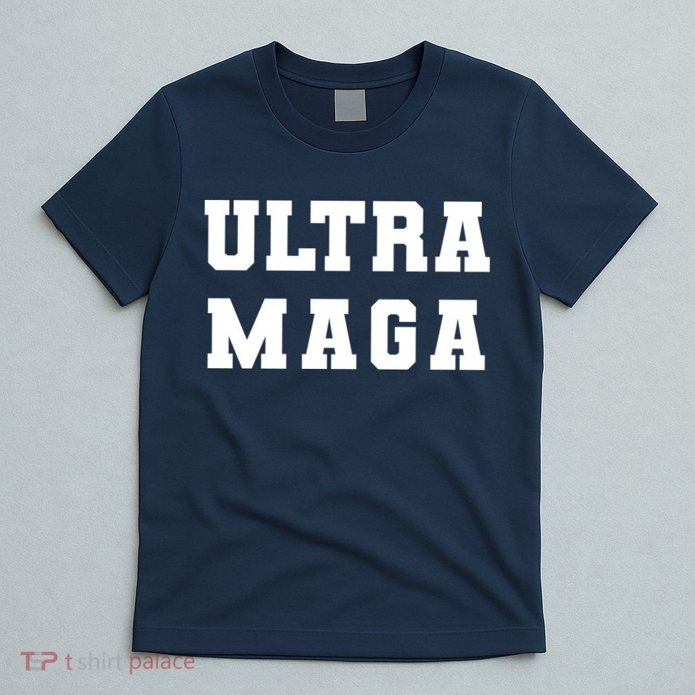 Ultra MAGA Varsity College Font Logo T-Shirt
