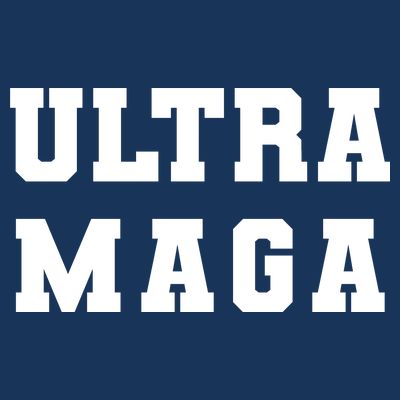 Ultra MAGA Varsity College Font Logo T-Shirt