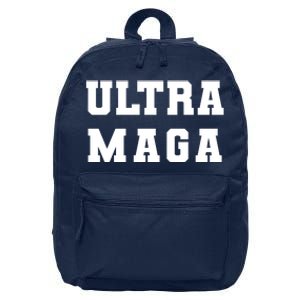 Ultra MAGA Varsity College Font Logo 16 in Basic Backpack