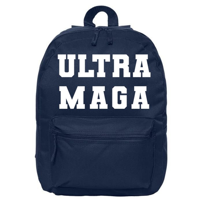 Ultra MAGA Varsity College Font Logo 16 in Basic Backpack