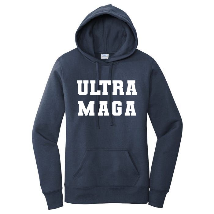 Ultra MAGA Varsity College Font Logo Women's Pullover Hoodie