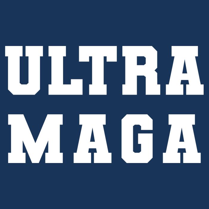 Ultra MAGA Varsity College Font Logo Premium T-Shirt