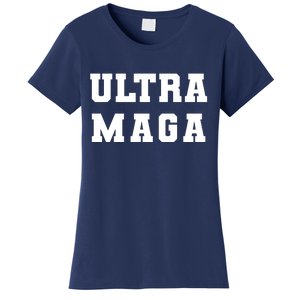 Ultra MAGA Varsity College Font Logo Women's T-Shirt