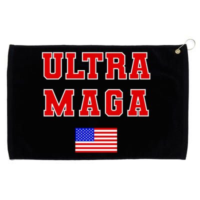 Ultra MAGA Varsity USA United States Flag Logo Grommeted Golf Towel