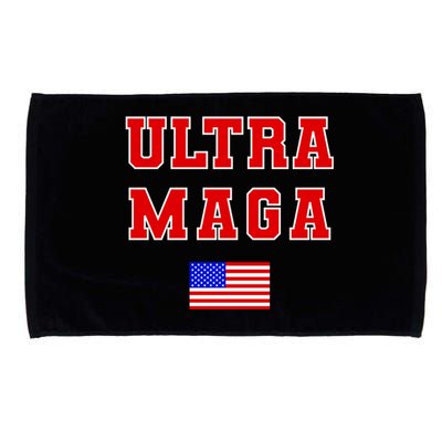 Ultra MAGA Varsity USA United States Flag Logo Microfiber Hand Towel