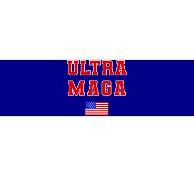 Ultra MAGA Varsity USA United States Flag Logo Bumper Sticker