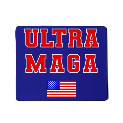 Ultra MAGA Varsity USA United States Flag Logo Mousepad