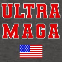 Ultra MAGA Varsity USA United States Flag Logo Vector Backpack