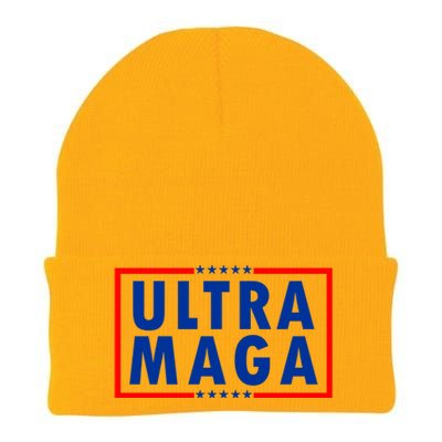 Ultra MAGA Varsity USA United States Of America Knit Cap Winter Beanie