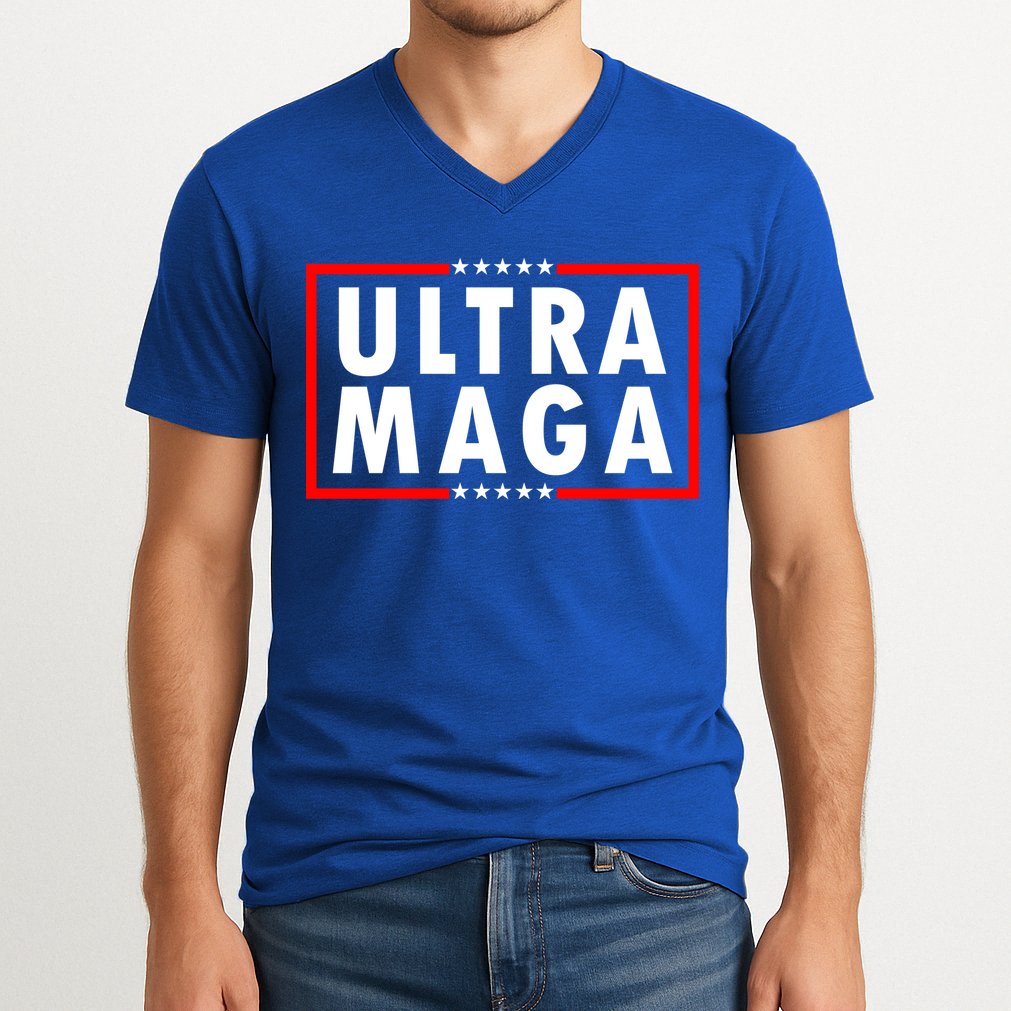 Ultra MAGA Varsity USA United States Of America V-Neck T-Shirt