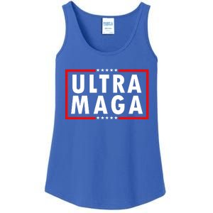 Ultra MAGA Varsity USA United States Of America Ladies Essential Tank