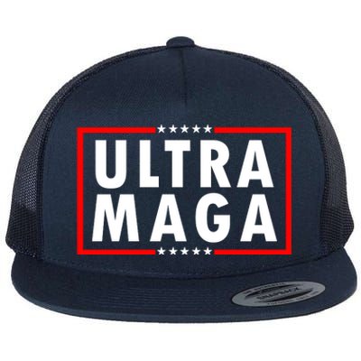 Ultra MAGA Varsity USA United States Of America Flat Bill Trucker Hat