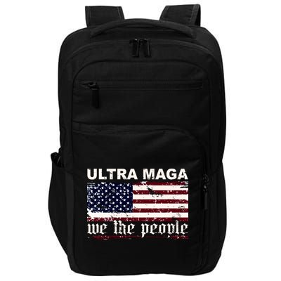 Ultra Maga We The People USA Flag Vintage Impact Tech Backpack