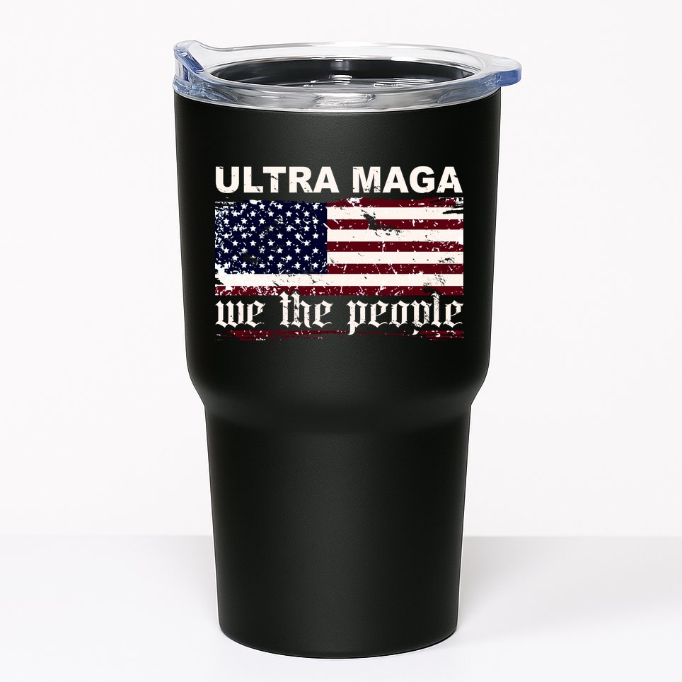 Ultra Maga We The People USA Flag Vintage Tumbler