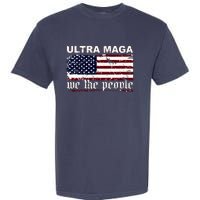 Ultra Maga We The People USA Flag Vintage Garment-Dyed Heavyweight T-Shirt