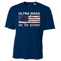 Ultra Maga We The People USA Flag Vintage Cooling Performance Crew T-Shirt