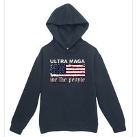 Ultra Maga We The People USA Flag Vintage Urban Pullover Hoodie