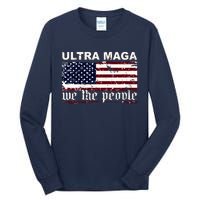 Ultra Maga We The People USA Flag Vintage Tall Long Sleeve T-Shirt