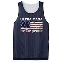 Ultra Maga We The People USA Flag Vintage Mesh Reversible Basketball Jersey Tank