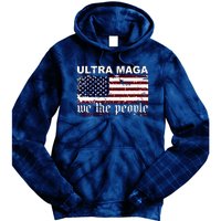 Ultra Maga We The People USA Flag Vintage Tie Dye Hoodie