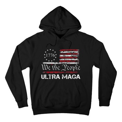 Ultra Maga We The People Proud Republican Usa Flag Hoodie