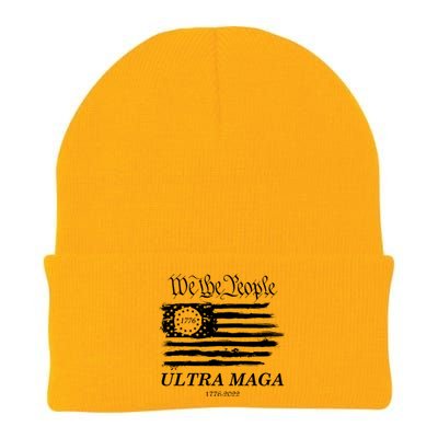 Ultra MAGA We The People Proud Betsy Ross Flag 1776 2022 Knit Cap Winter Beanie