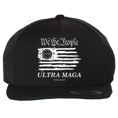 Ultra MAGA We The People Proud Betsy Ross Flag 1776 2022 Wool Snapback Cap