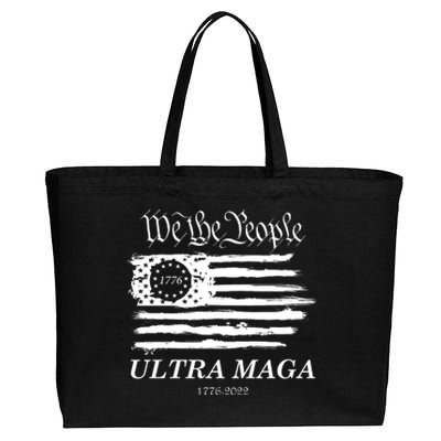 Ultra MAGA We The People Proud Betsy Ross Flag 1776 2022 Cotton Canvas Jumbo Tote