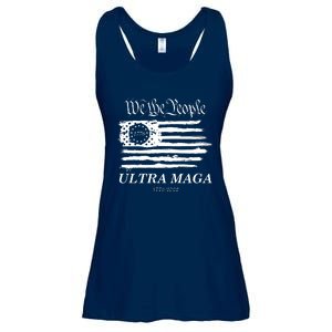 Ultra MAGA We The People Proud Betsy Ross Flag 1776 2022 Ladies Essential Flowy Tank