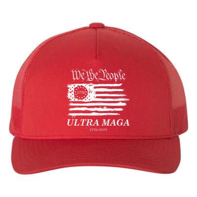 Ultra MAGA We The People Proud Betsy Ross Flag 1776 2022 Yupoong Adult 5-Panel Trucker Hat