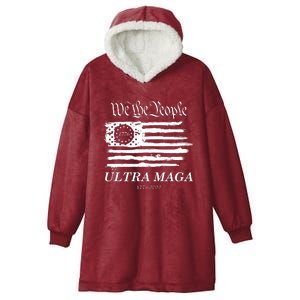 Ultra MAGA We The People Proud Betsy Ross Flag 1776 2022 Hooded Wearable Blanket