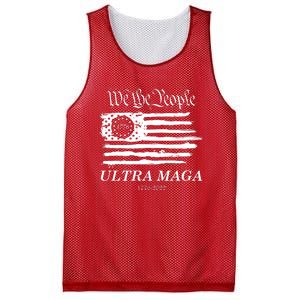 Ultra MAGA We The People Proud Betsy Ross Flag 1776 2022 Mesh Reversible Basketball Jersey Tank