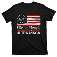 Ultra MAGA We The People Shirt Funny Anti Biden US Flag Pro Trump Trendy T-Shirt