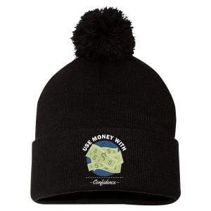 Use Money With Confidence Pom Pom 12in Knit Beanie