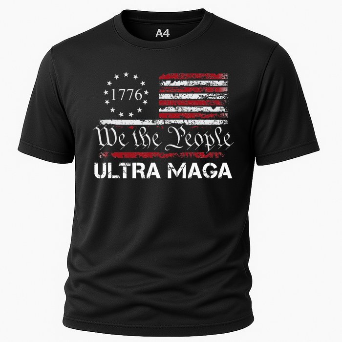 Ultra Maga We The People Proud Republican Usa Flag Cooling Performance Crew T-Shirt