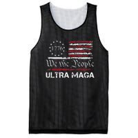 Ultra Maga We The People Proud Republican Usa Flag Mesh Reversible Basketball Jersey Tank