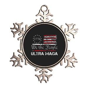 Ultra Maga We The People Proud Republican Usa Flag Metallic Star Ornament