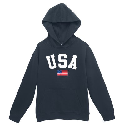 USA Men Women American Flag Patriotic 4th Of July Urban Pullover Hoodie