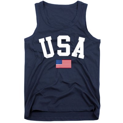 USA Men Women American Flag Patriotic 4th Of July Tank Top