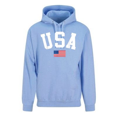 USA Men Women American Flag Patriotic 4th Of July Unisex Surf Hoodie