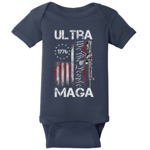 Ultra Maga We The People Proud Ultra Maga Baby Bodysuit