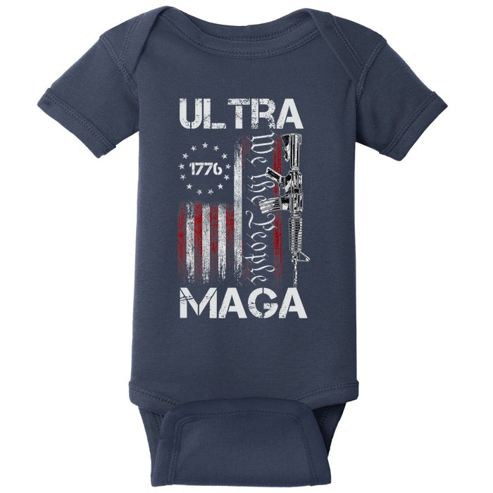 Ultra Maga We The People Proud Ultra Maga Baby Bodysuit