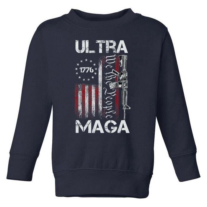 Ultra Maga We The People Proud Ultra Maga Toddler Sweatshirt