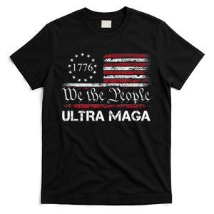 Ultra Maga We The People Proud Republican Usa Flag T-Shirt