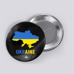 Ukraine Map With Flag Colours Ukrainian Pride Button