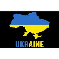 Ukraine Map With Flag Colours Ukrainian Pride Bumper Sticker