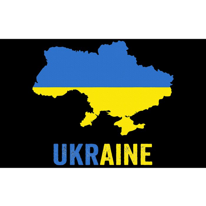 Ukraine Map With Flag Colours Ukrainian Pride Bumper Sticker