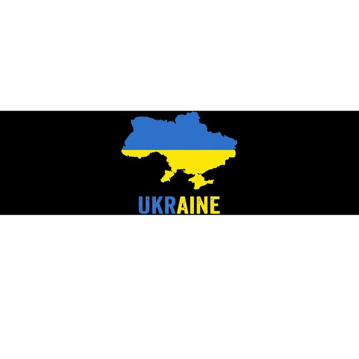 Ukraine Map With Flag Colours Ukrainian Pride Bumper Sticker